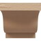 Ekena Millwork 5"W x 5"D x 5"H Wide Newport Rough Cedar Woodgrain TimberThane Corbel, Primed Tan CORUR05X05X05NEWRCPR - alternate 6